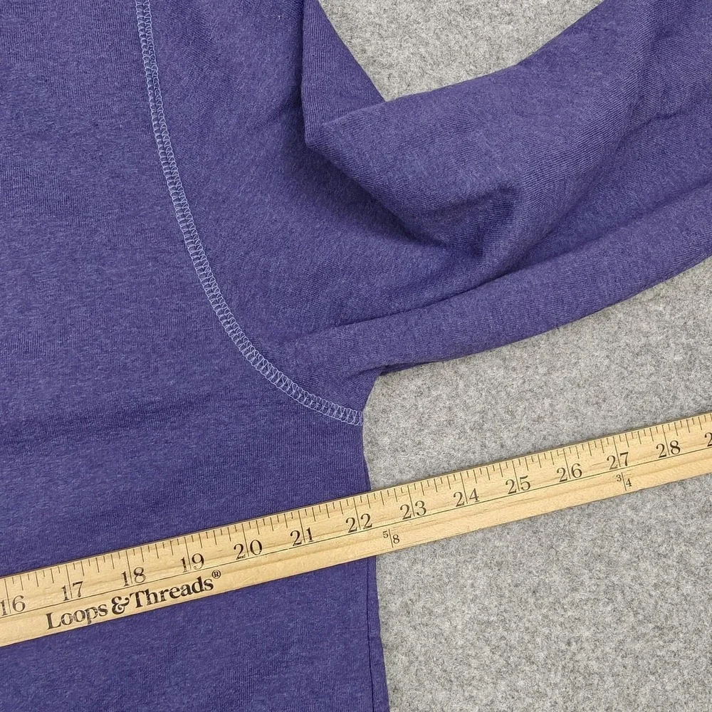 The North‎ Face Sweatshirt Mens Large Purple Heritage Patch Fleece Crewneck